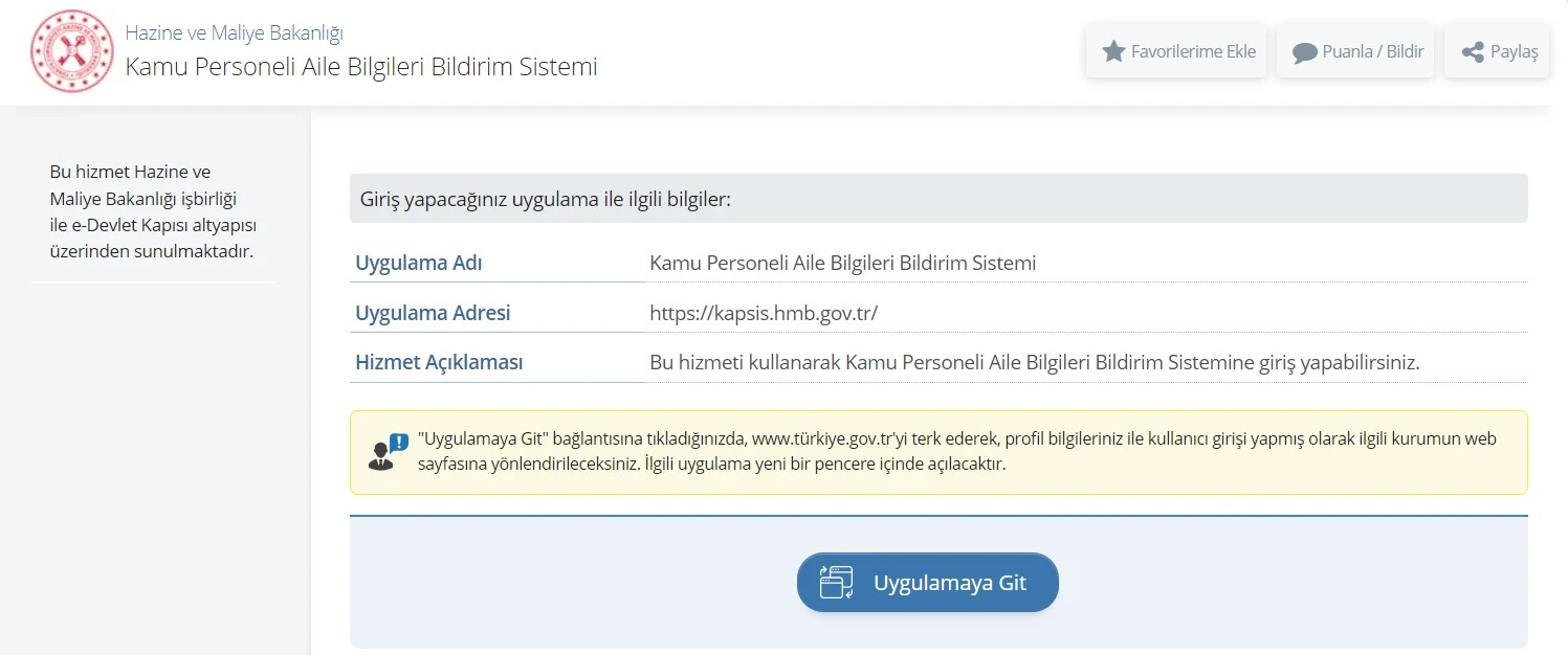 Kamu Personeli Aile Yardımı ve Aile Durum Bildirimi