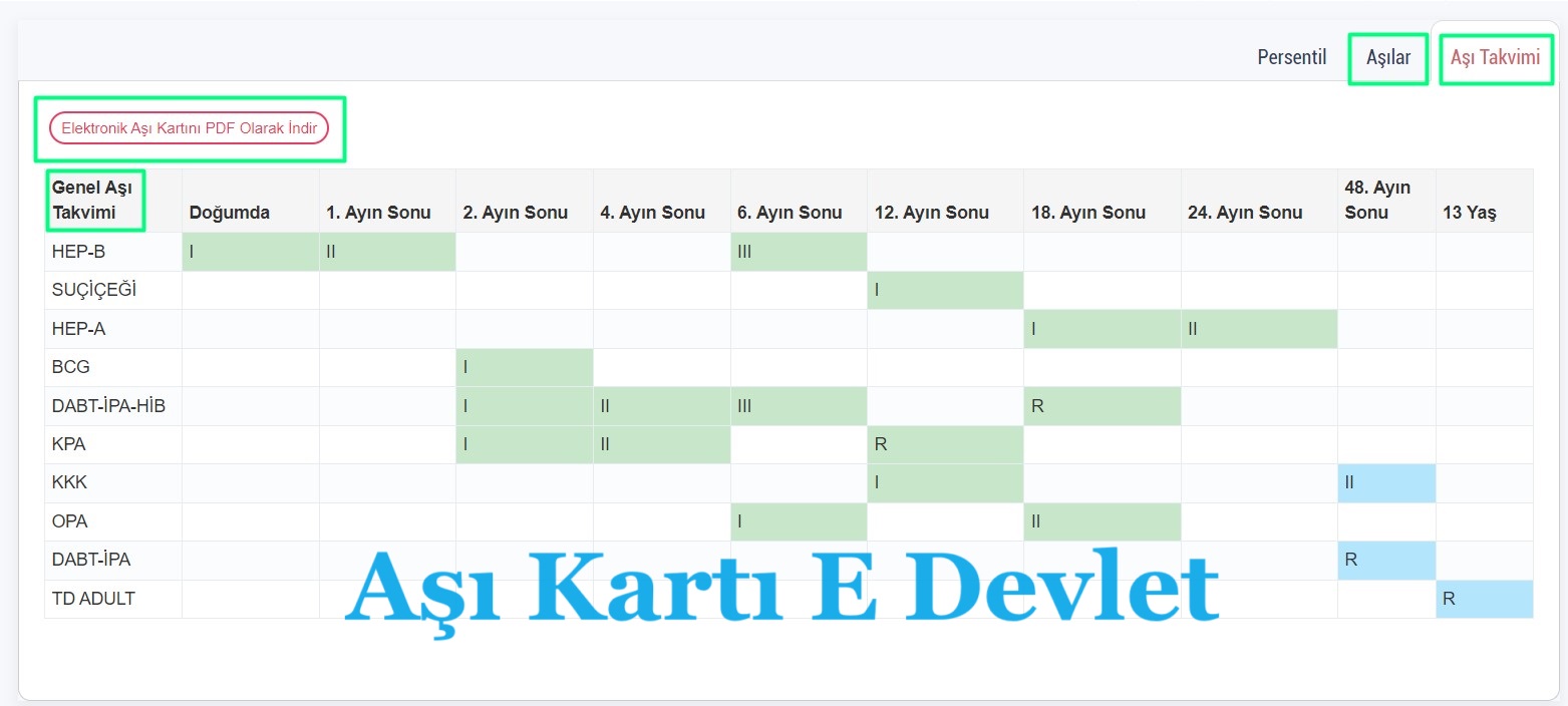 covid aşı kartı e devlet